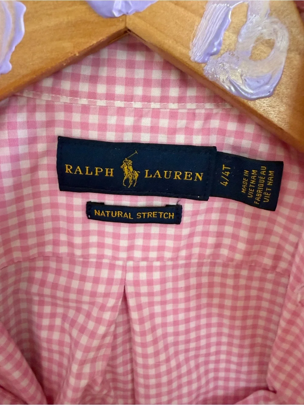 Ralph Lauren Pink Gingham Button-Down Kids Shirt